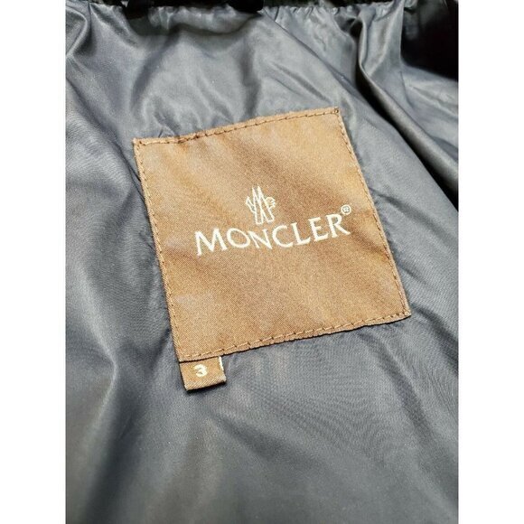 Vintage Moncler Brown Label Goose Down Puffer Jacket Full Zip Womens‎ 3 - Picture 4 of 11